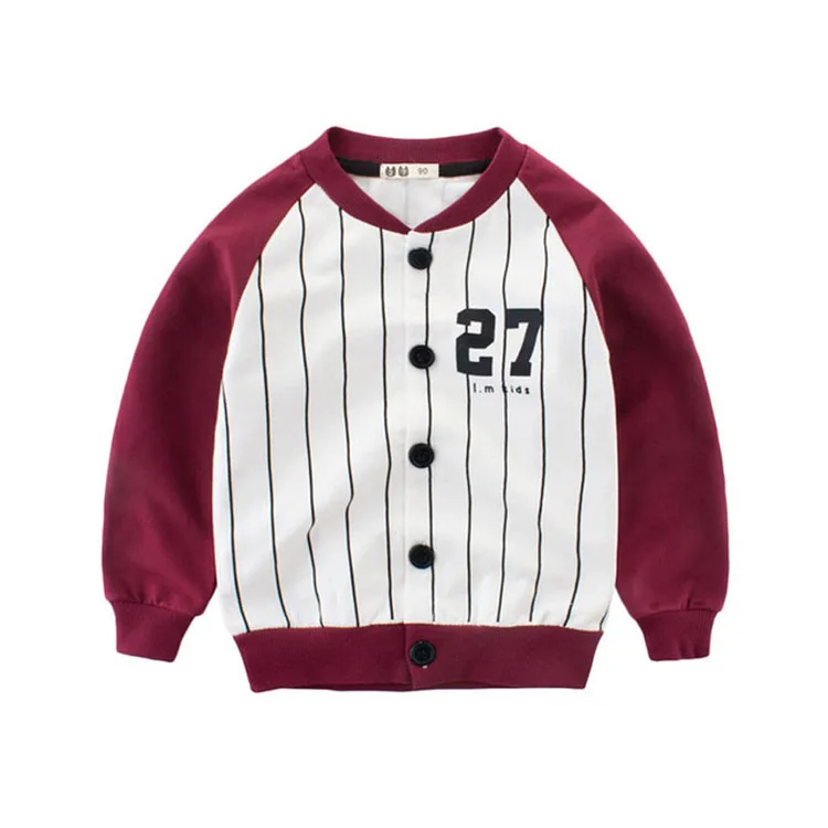 ZJHT/Новая тонкая бейсбольная куртка для мальчиков и девочек, одежда гранатометчика, Детская уличная униформа, ветровка, верхняя одежда для малышей, детские пальто, MY007 - Цвет: Red