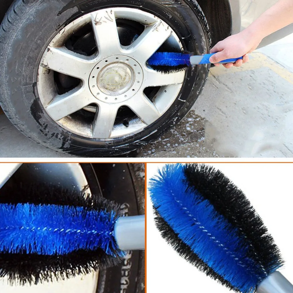 Car Cleaning Tool Wheel Tire Rim Scrub Washing Brush Anti slip PP TPR