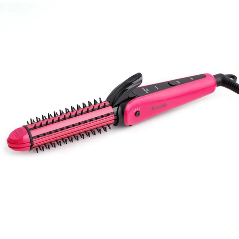 

3 in 1 Curling Straight Hair Corn Hot Ceramic Enamel Coating Dry & Wet Electric Hair Curlers Straightener Hair Styling Tools