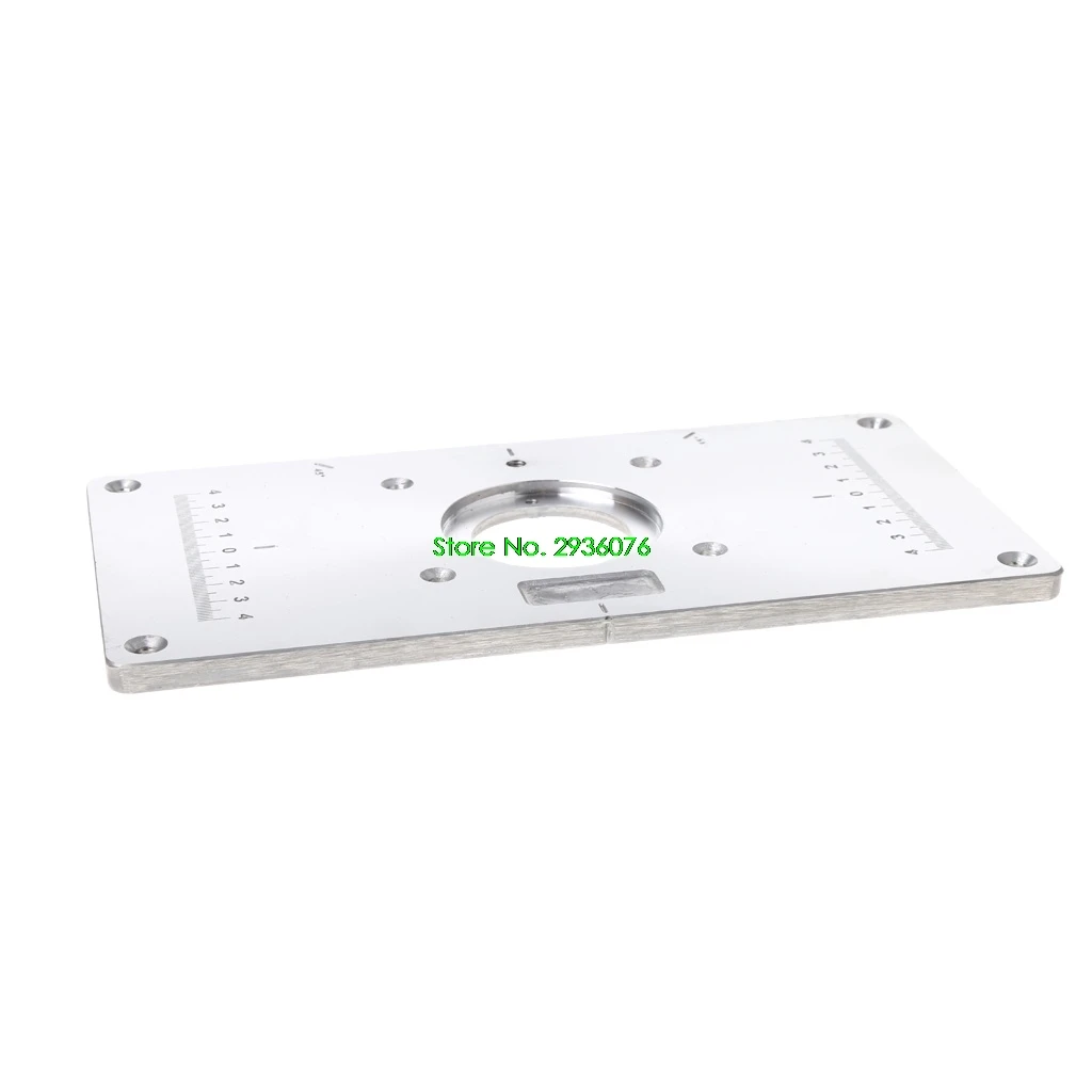 2018 New Aluminum Router Table Insert Plate w/ 4 Rings Screws For Woodworking Benches Drop Shipping Support 2018 New Aluminum Router Table Insert Plate w/ 4 Rings Screws For Woodworking Benches Drop Shipping Support