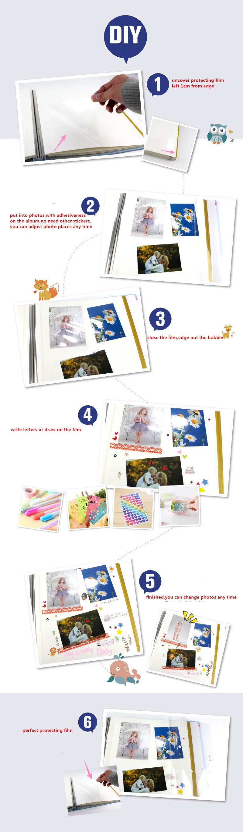 sticky photo album