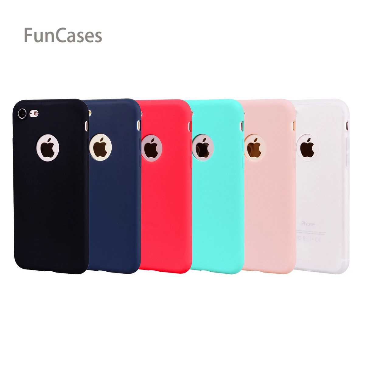 Simple sFor Hoesjes iPhone 7 Soft Silicone Back Cover Cellular Patterned Telefon Aksesuar Case sFor iPhone Skal - AliExpress