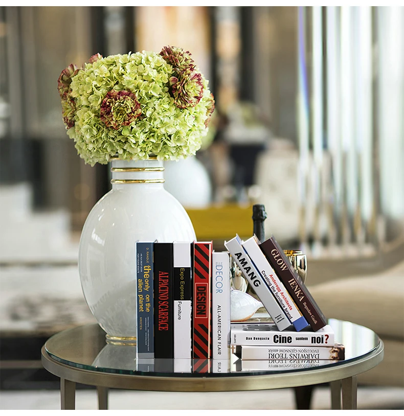 الإبداعية الحديثة ورقة وهمية كتاب محاكاة الديكور الدعامة كتاب نموذج غرفة المنزل خزانة الكتب الزخرفية الحلي الحرف الهدايا