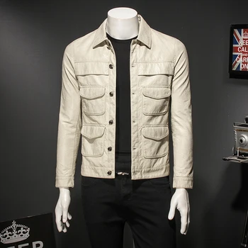 

Mens Motorcycle Leather Jacket 2019 New Arrivel Autumn Zipper PU Leather White Biker Coat Black jaqueta masculina couro19053