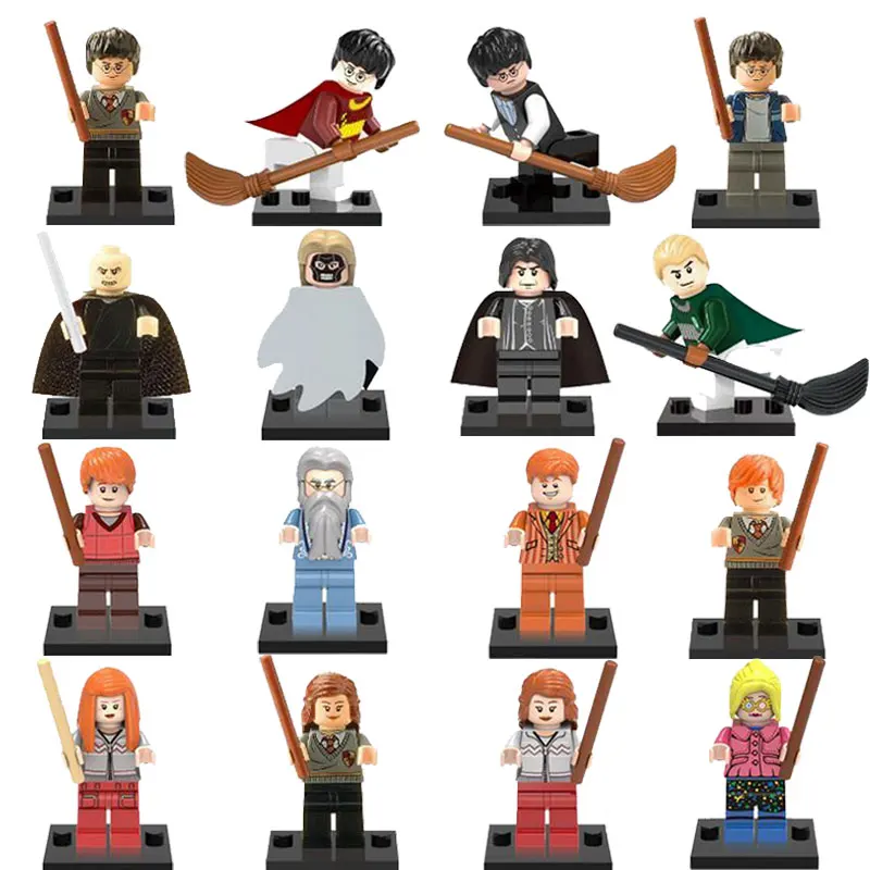 

Harry Potter Philosopher Stone Fiction Action Figure Building Block Toy Hermione Ron Weasley Lord Voldemort compatible with lego
