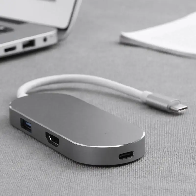 Type-C USB 3,1 к HDMI 2 USB3.0+ type-C порт удлинитель концентратор TF кард-ридер