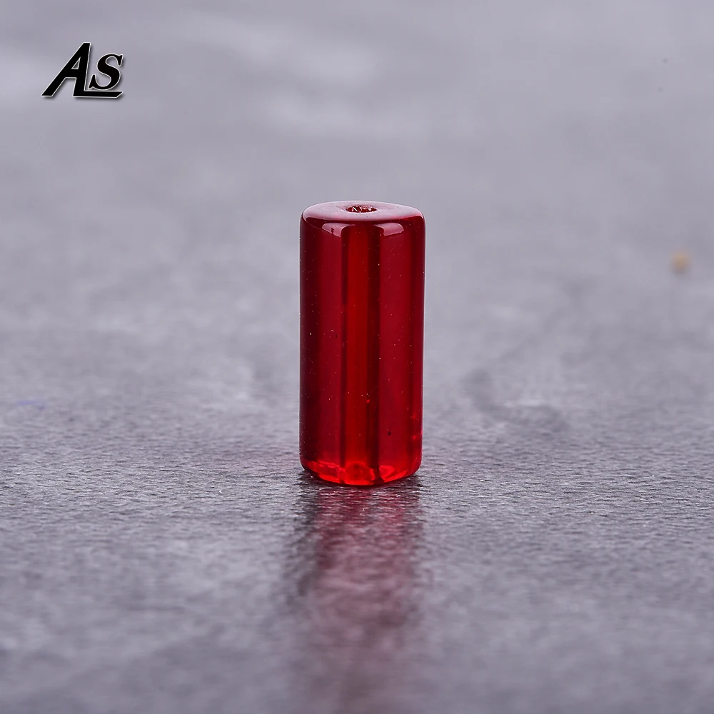 

Asingeloo Red Column Glass Beads for Bracelets Jewelry Diy Making