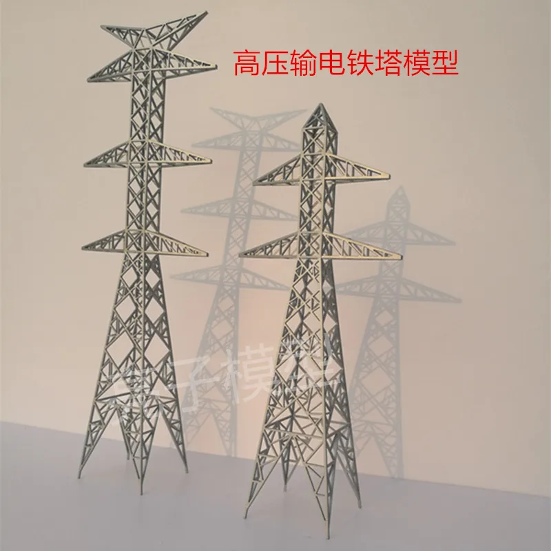 

Sand Table Model High Voltage Tower Transmission Tower Cable Tower Model Plastic Barrel Tower