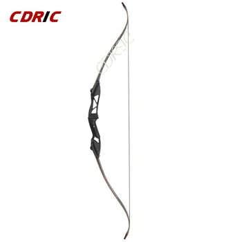 

30-50lbs Archery Recurve Bow 56'' Metal Riser Hunting Shooting Bow Black Takedown Bow Recurve Bow