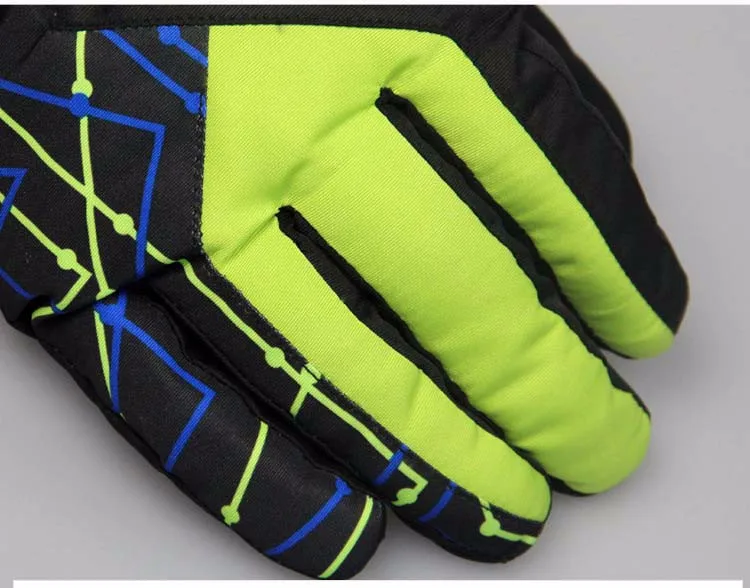 17GLV866 men and women Outdoor thermal ski gloves Thickening fleece antiskid cycling gloves