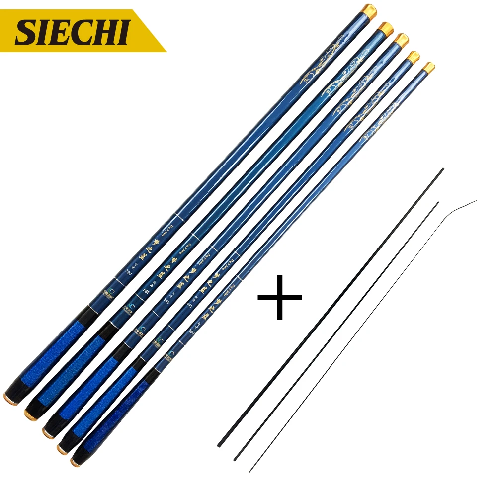 

Stream Fishing Rod 3.6m 4.5m 5.4m 6.3m 7.2m Spinning Fishing Rod Super Hard Telescopic Fishing Rod Carbon Fiber Hand Rod