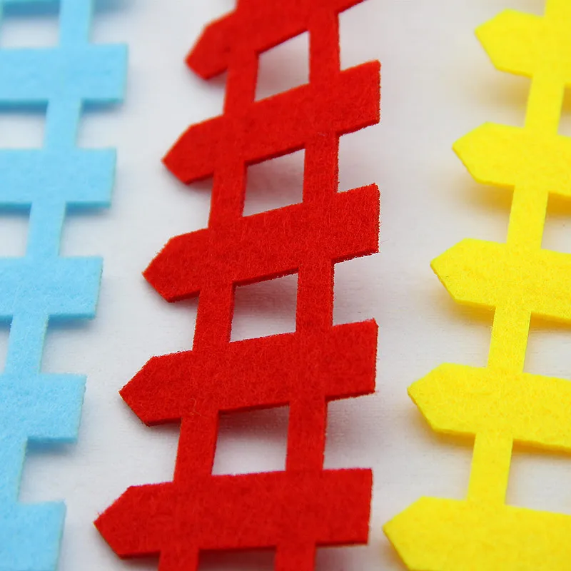  Hot Sell 1m Palisade Felt Cutting Decoration Non-Woven Cloth Felts Kindergarten Kids Room Fence Diy - 32850048729