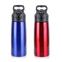 700 ml Portable Edelstahl Sport Wasserflasche mit Stroh Fahrrad Wasserflasche Meine Flasche gourde Trinken Tee Bpa freies