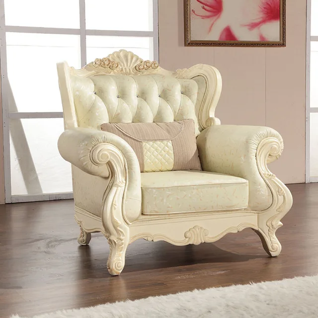 Europa estilo clásico sofá de muebles de roble de talla de madera ... Sofas madera