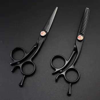 

professional Japan 440c 5 inch small hair scissors cutting barber makas scissor curved thinning shears hairdressing scissors set