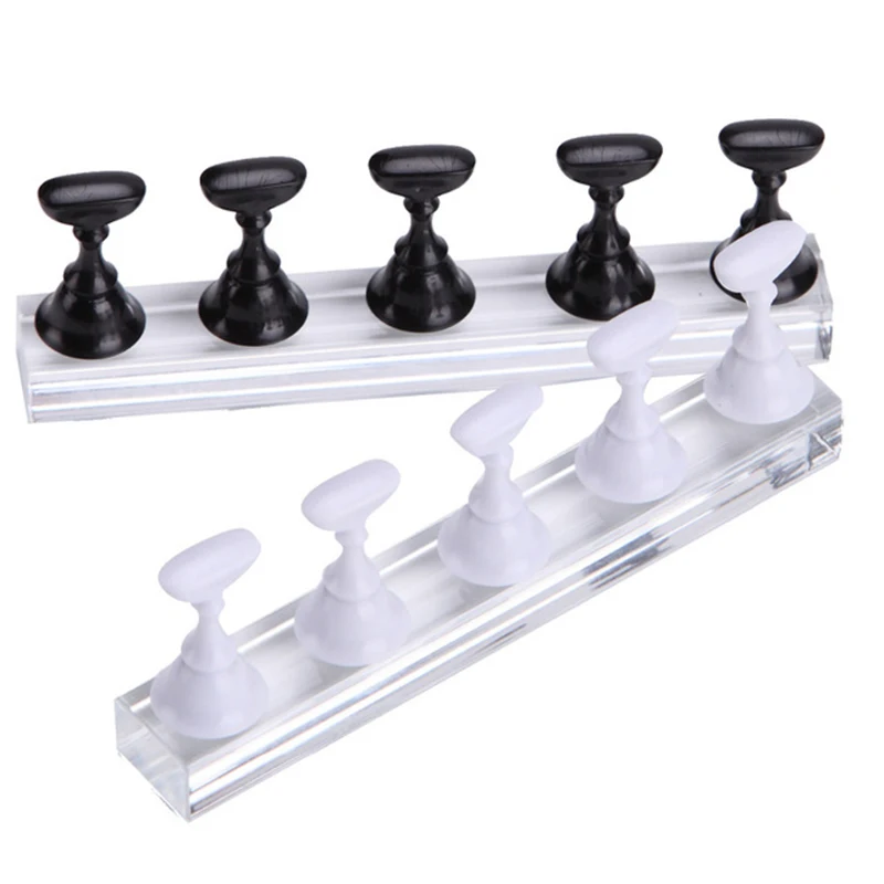

Professional Nail Art Practice Display Stand Chess Board Magnetic Tips White Black Chess Practice Holder Set Minacure Tools
