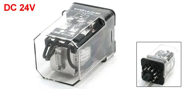 JTX-3C DC 24V Coil Electromagnetic Relay 3PDT 11 Pin 3NO 3NC