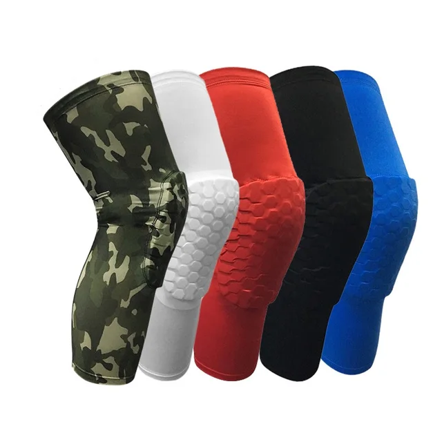One Pair Knee Pads Hexagon Sponge Protective Knee Sleeves
