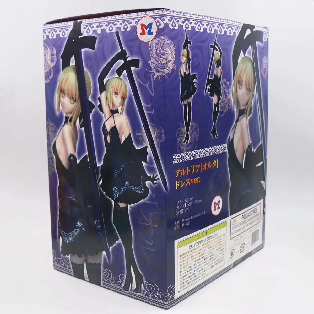 Черное платье Fate/Keep Night Saber элегантные Игрушки для девочек из ПВХ фигурки