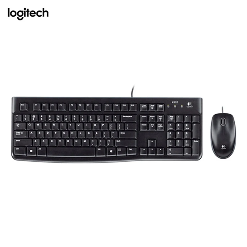 

Logitech MK120 Desktop Keyboard and Mouse for Windows and Linux - [Teclado espanol QWERTY], Spanish Layout Color Negro