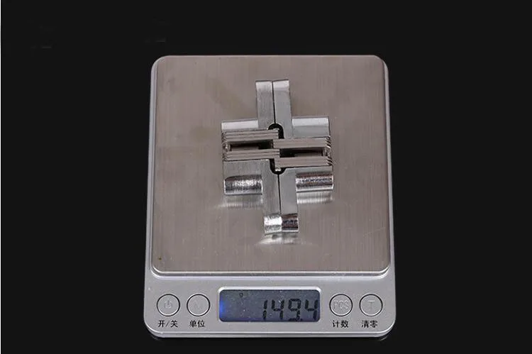 Stainless Steel Hidden Hinges 69X16MM three dimensional Adjustable Invisible Concealed Door Hinges for Folding Door 2pcs