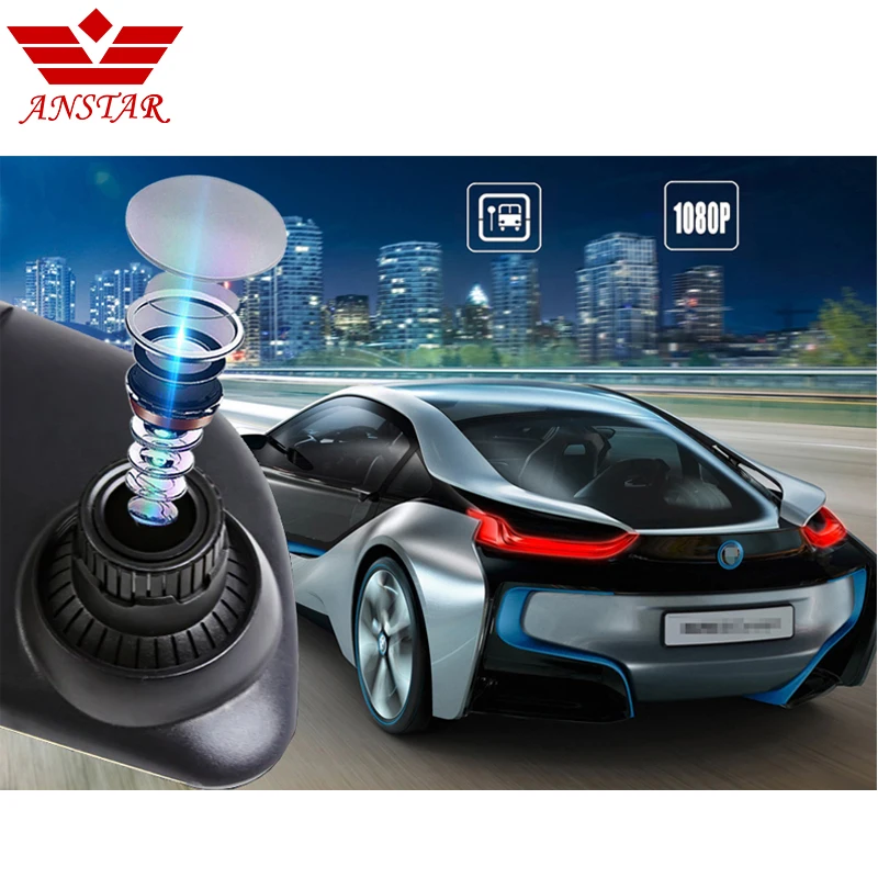 ANSTAR 3g Автомобильный DVR камера Dash Cam 6 86 &quotвидео заднего вида зеркало двойной