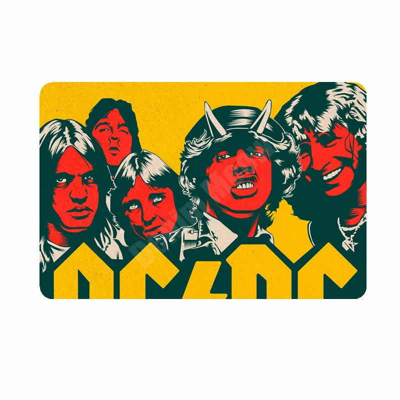 20x30 см ACDC винтажные металлические жестяные вывески для бара, кафе, паба, казино, домашний декор, тарелки в стиле ретро, музыкальная доска, художественный плакат, рок наклейки на стену N264 - Цвет: N