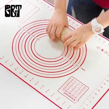 

GT 60x40cm Silicone Baking Mat Sheet Silicone Baking Mat Pizza Dough Maker with Measuring Scale Non-Slip Bakeware Liners Pads