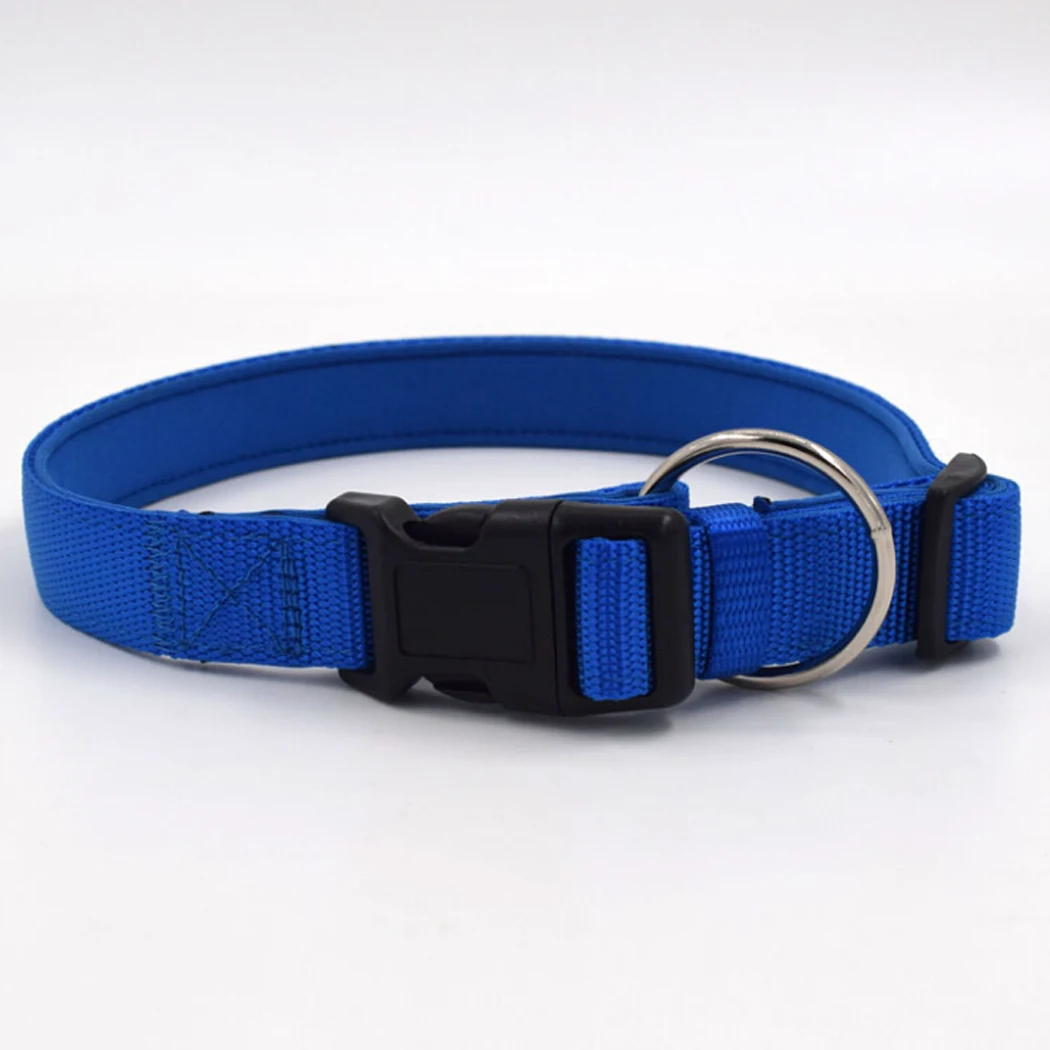 

Nylon Soft Liner Padded Dog Pet Collars Neck Protection Safe Dogs Collar For Small Medium Large Dogs Accessoires