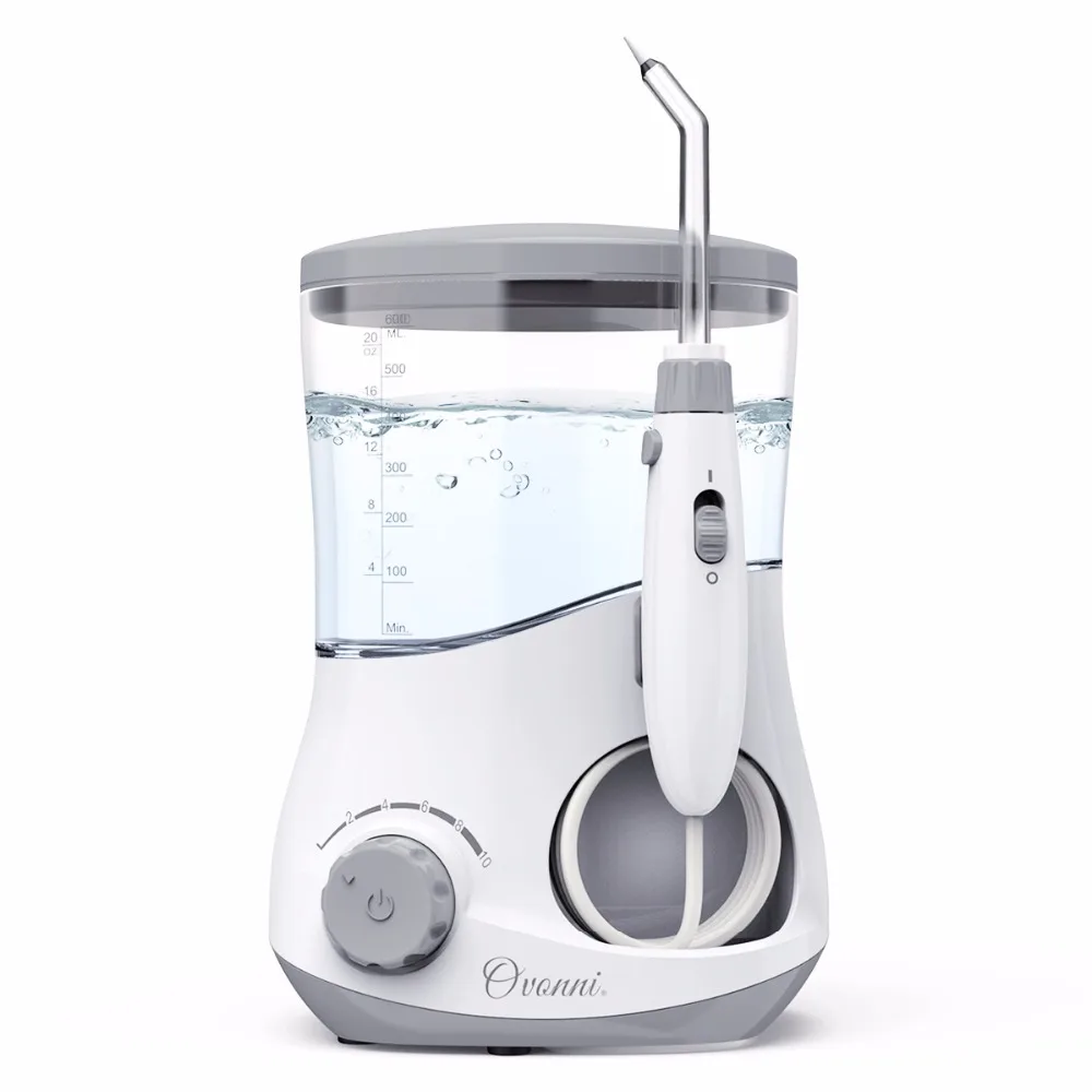

Ovonni Professional Water Flosser Oral Irrigator 7 Replaceable Water Tips 10 Pressure Settings 600ml Water Tank Oral Irrigator
