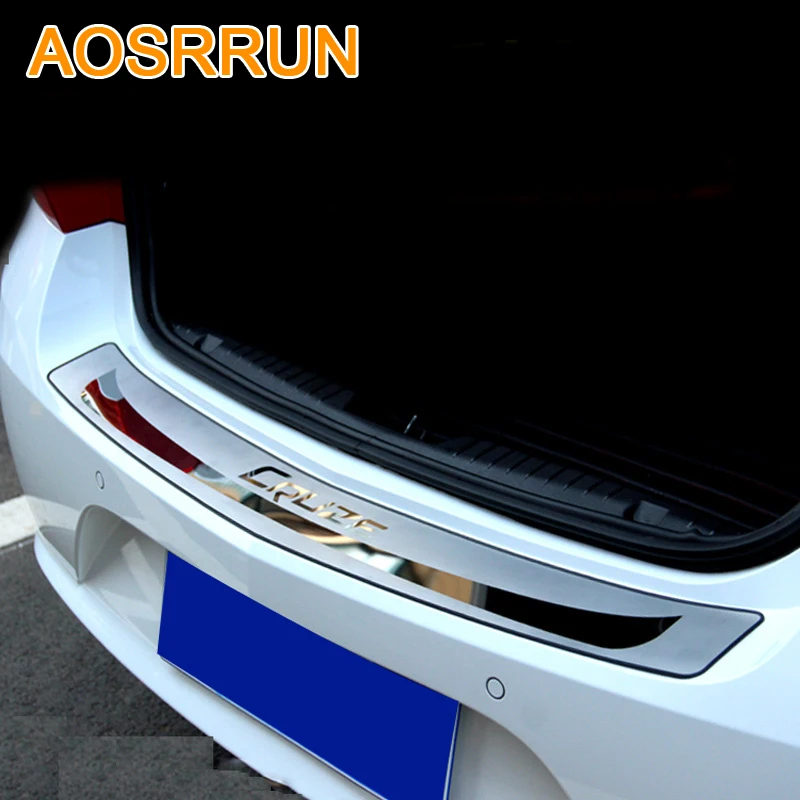 AOSRRUN For Chevrolet cruze 2009 2013 Sedan font b Car b font Stying After guard Rear