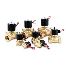 Нормально закрытый электрический духовой электромагнитный клапан 2 W AC220, DC24V/12 V, пневматический клапан для водяной воздушный масляный