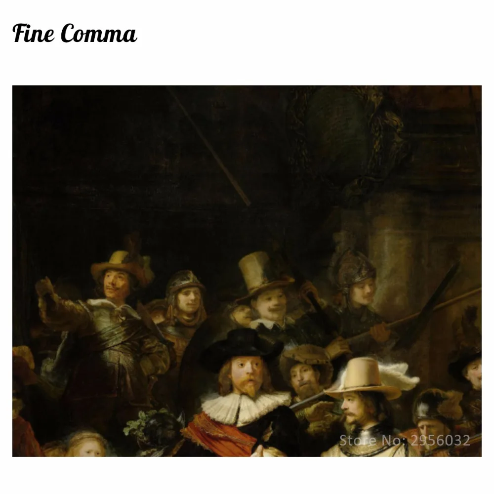 Dream-art Oil painting Rembrandt The Nightwatch hand painted in oil on canvas