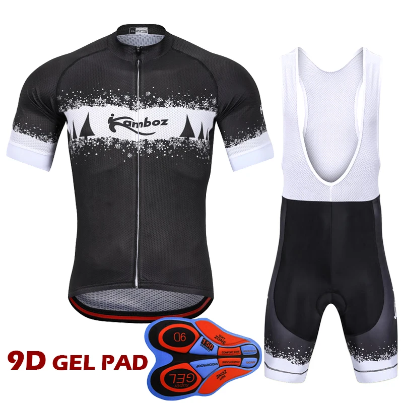 

2018 Cycling Clothing Set Summer Short Sleeve Pro Riding Suit Breathable Cycling Jersey Set Ropa Ciclismo Kit with 9D Pad