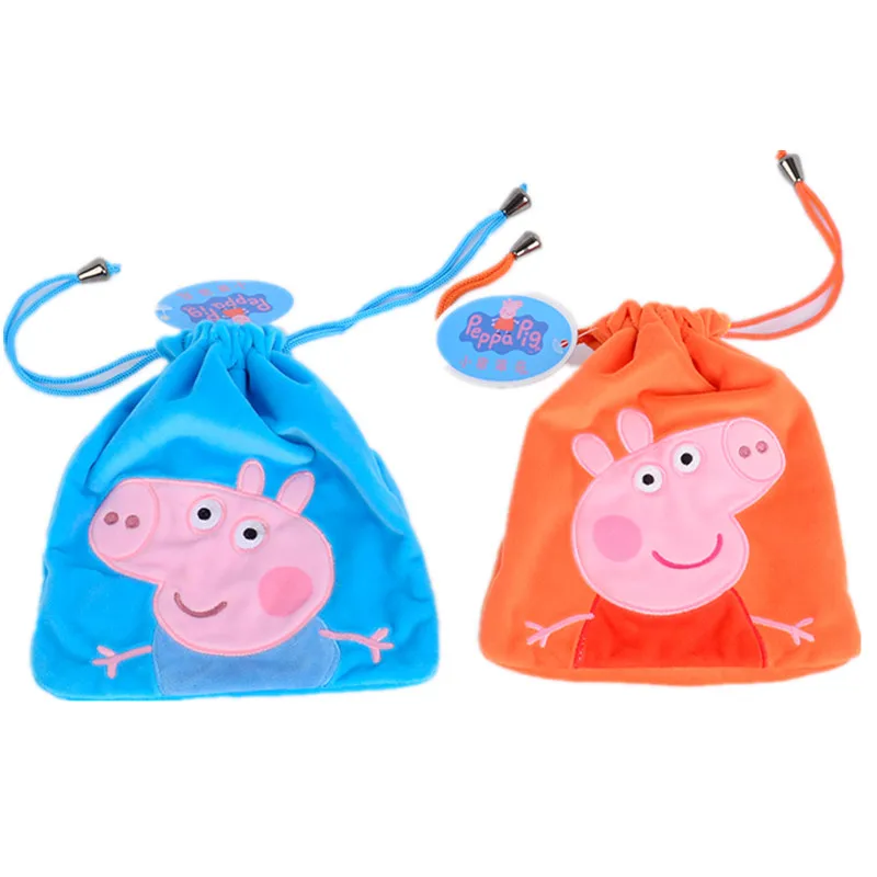 

Peppa Pig George Plush Toys Kids Girls Cute Cartoon Handbag Wallet Money Backpack School Bag Stuffed & Plush Dolls