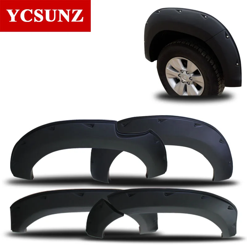 

Wheel Arch Fender Flare With Nut Car Accessories Black Mudguards For For Toyota Hilux Revo 2016 2017 2018