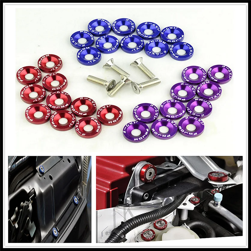 

Car M6 screw engine license plate frame decor fender for Toyota Yaris Tundra Tacoma RAV4 Corolla Aygo Avalon Auris