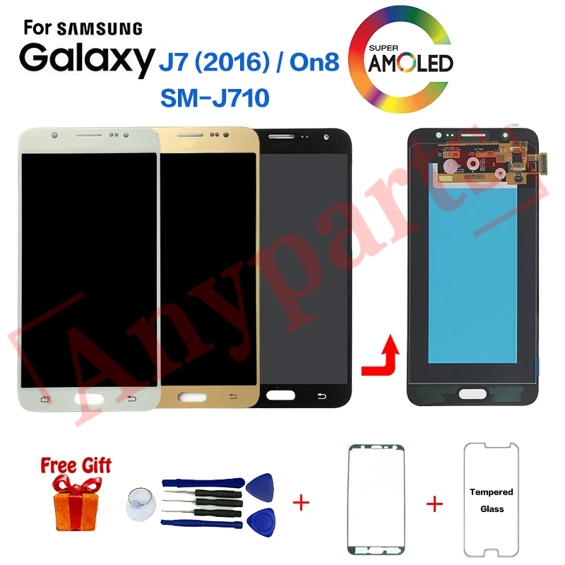 

Original For SAMSUNG Galaxy J7 2016 J710 J710F LCD Display Screen Replacement for Samsung J710F J710FZ Display lcd Screen module