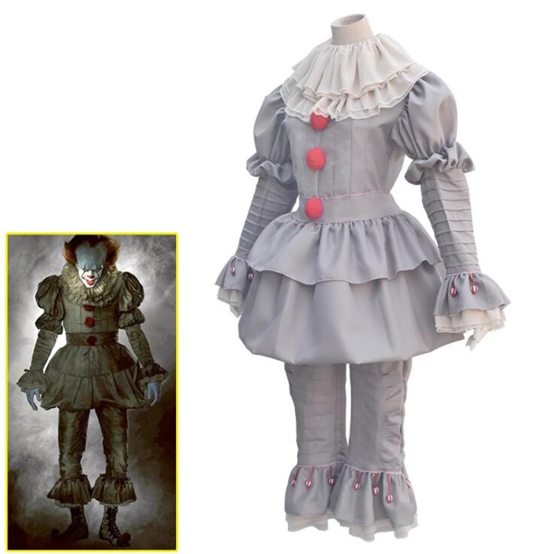 Movie Stephen King's It Pennywise Cosplay Halloween Carnival Clothing