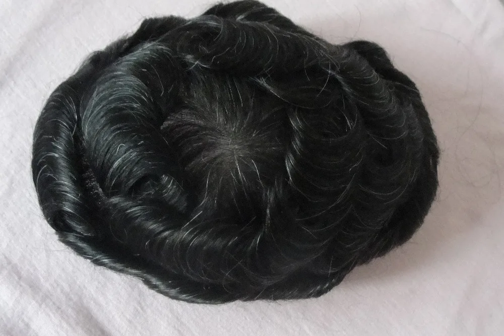 Tsingtaowigs тонкой кожи, с бантиком, для замены волос для мужчин парик, система для волос 8X10 дюймов для мужчин парик