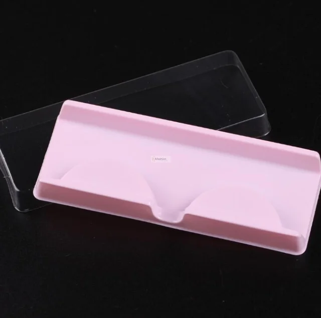 Cheap 10pcs plastic eyelash boxes eyelashes storage case eye lash packing box makeup packaging tools accessories pink white color Cheap 10pcs plastic eyelash boxes eyelashes storage case eye lash packing box makeup packaging tools accessories pink white color