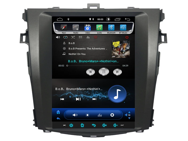 OTOJETA Android 8.1.0 вертикальный экран Автомобильный мультимедийный ...