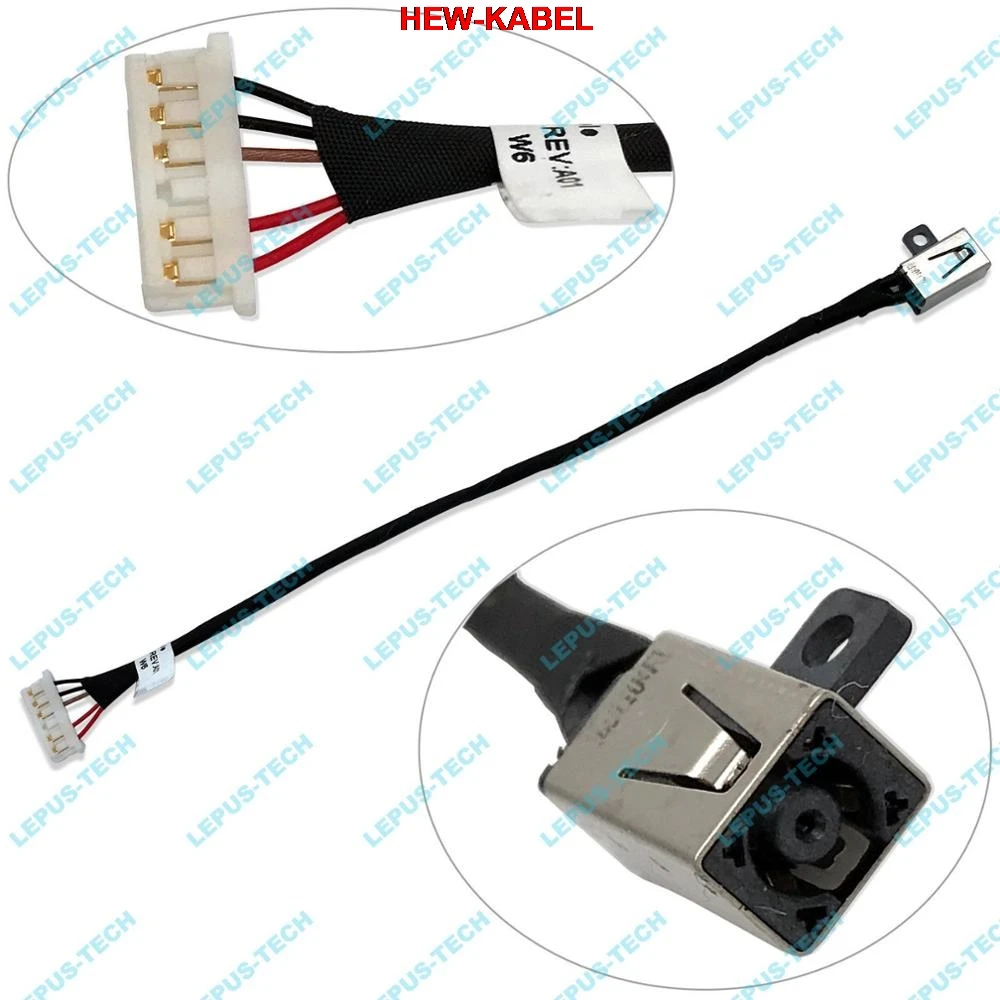 

NEW 10 PCS DC JACK DW806 For Dell Inspiron 14 3000 15 3551 3558 3552 450.0060001