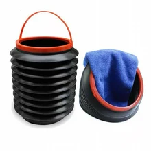 Складное автомобильное хранилище ведер пыли ведро Черный ABS мусорный контейнер всплывающий мешок для мусора