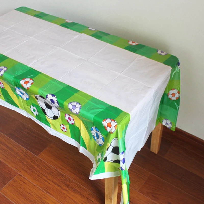 

1Pcs/set Cute Disposable Plastic Table Cloth Football Sport Table Cover Tablecloth Waterproof For Kids Birthday Party Decoration