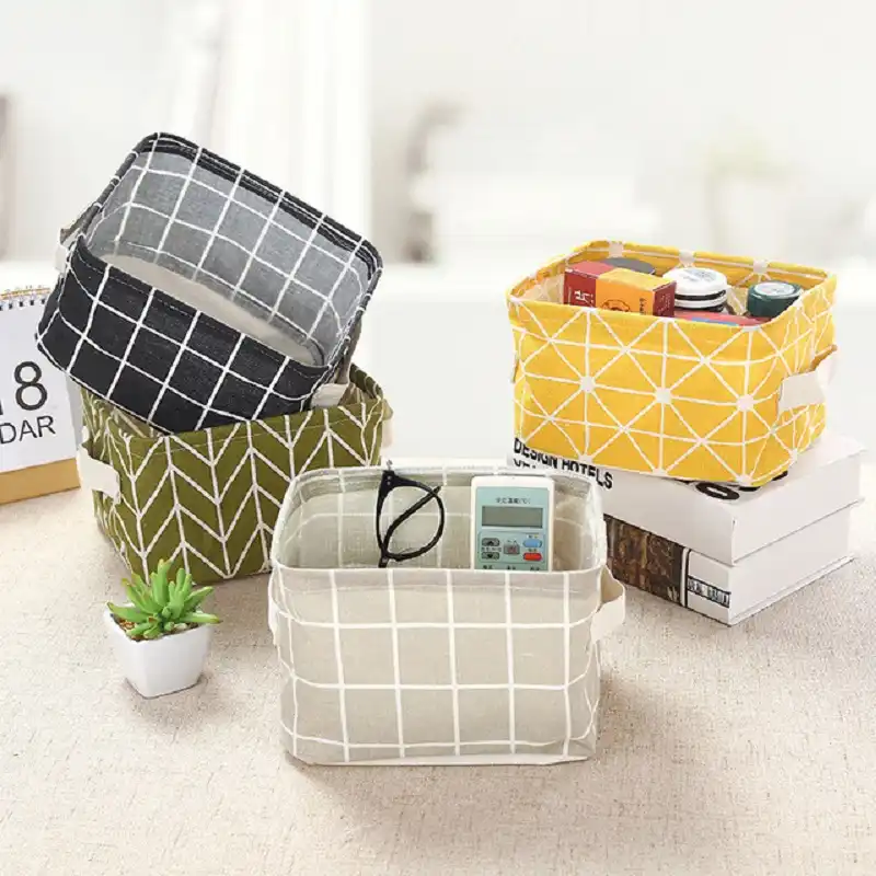 Cesta de Almacenamiento De Escritorio Impermeable Organizador Ropa Toallas Bolsa