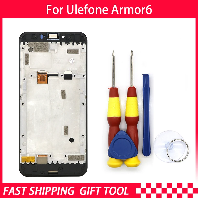 

Touch Screen LCD Screen LCD Display For Ulefone Armor 6 Digitizer Assembly With Frame Replacement Parts+Repair Tool