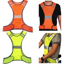 Очень дальний Предупреждение ющий ночной бег езда предупреждающий, светоотражающий жилет ночной светоотражающий жилет большой карман езда спортивный жилет