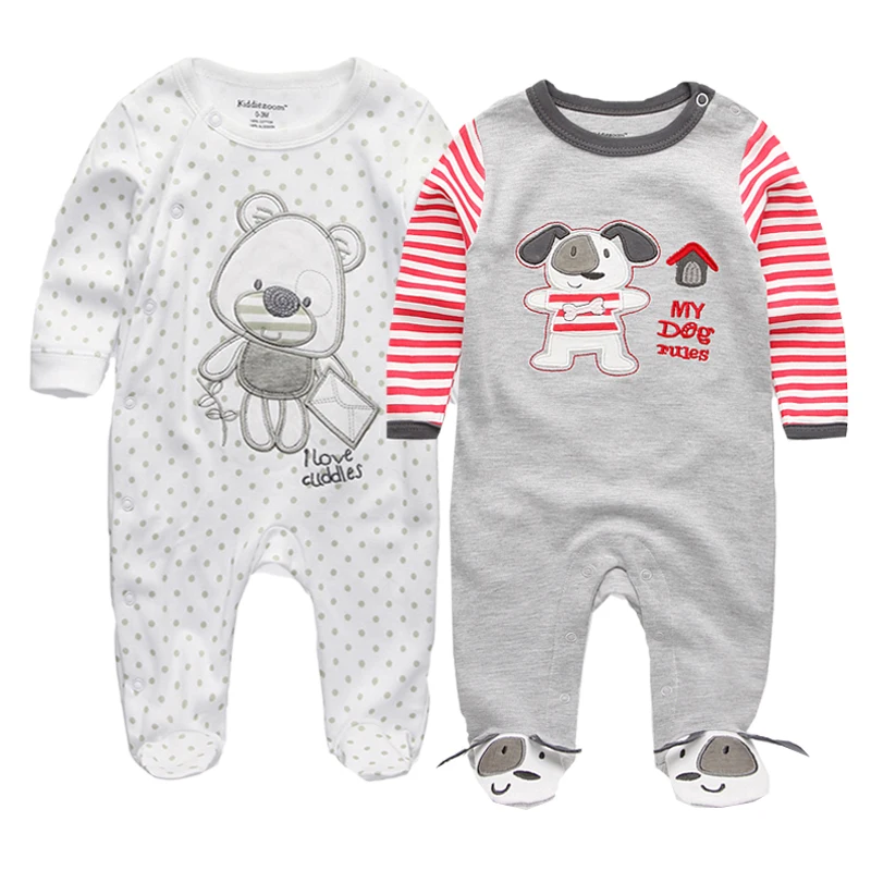 2 шт./лот боди Ropa bebe для маленьких мальчиков одежда комплект одежды новорожденных