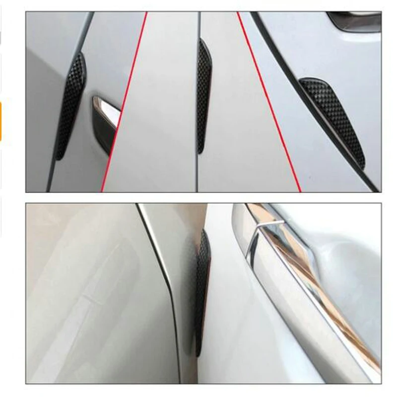 4 шт. защитные наклейки на боковые края двери автомобиля для BMW Benz Audi Nissan